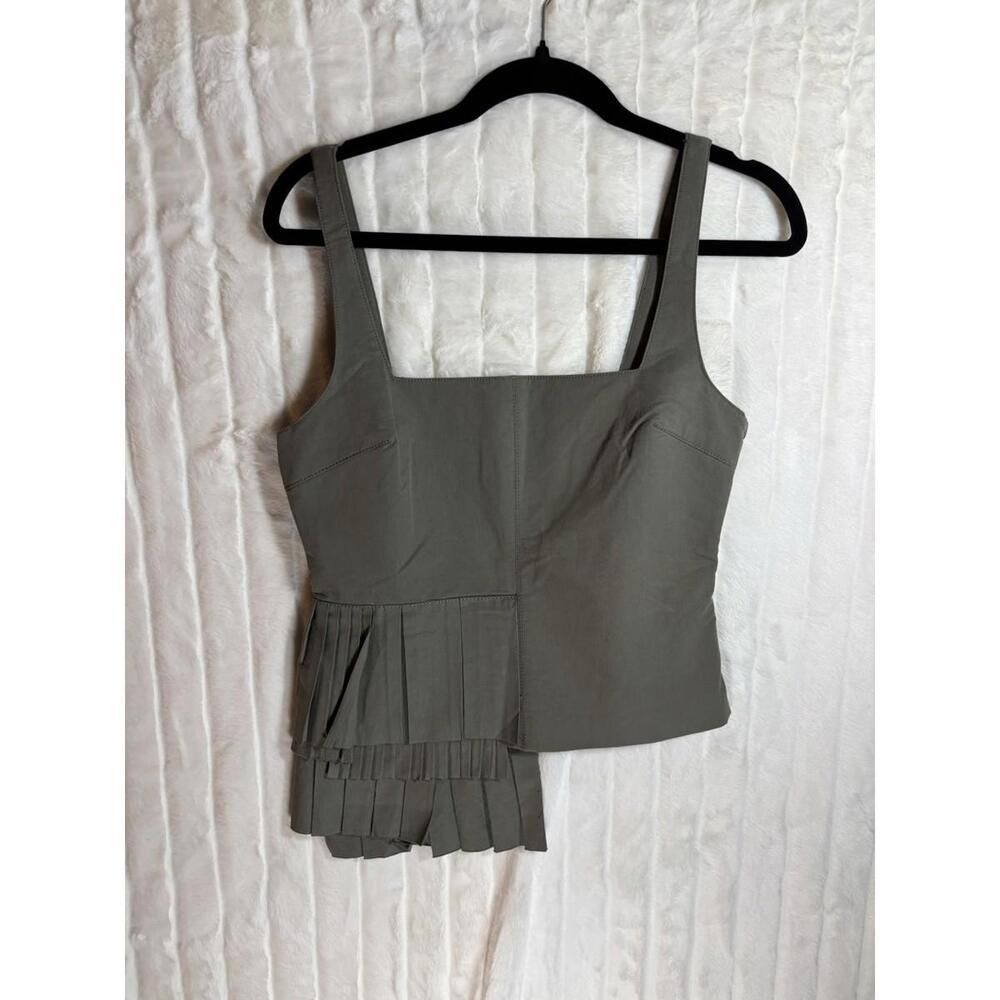 Zara Grey Asymmetrical Business Workwear Shirt Funky Retro Medium M
